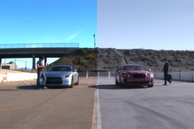［動画］日産 GT-R 対ベントレー コンチネンタルSS、ゼロヨン対決の結末 画像