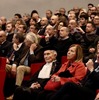 名誉学位授与式におけるガンディーニ（前列向かって左）。2024年1月12日、トリノ工科大学で