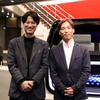 ホンダ0シリーズのチーフエンジニアデザイナー清水陽祐さん（左）と開発責任者の中野弘二さん（右）